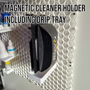 Magnetic Glass Cleaner Holder with Drip Tray